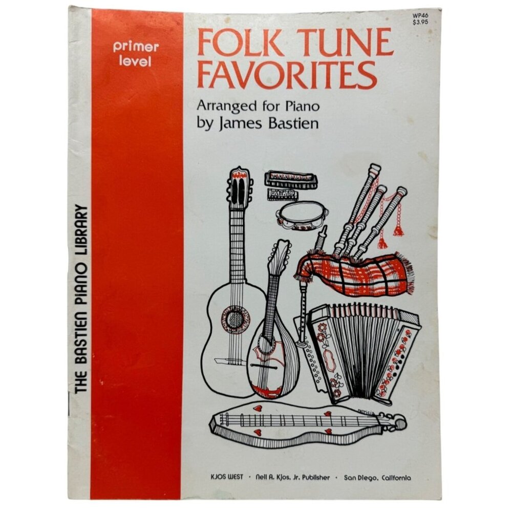 Folk Tune Favorites book  paperback 1979 english  Kjos West 32pgs Neil Kjos READ